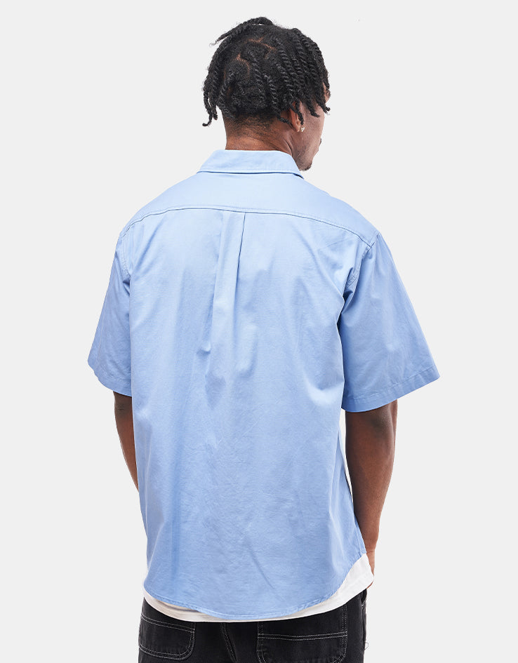 GX1000 Fertilizer S/S Button Down Shirt - Light Blue