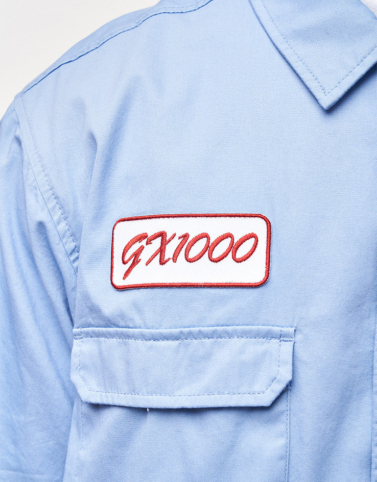 GX1000 Fertilizer S/S Button Down Shirt - Light Blue