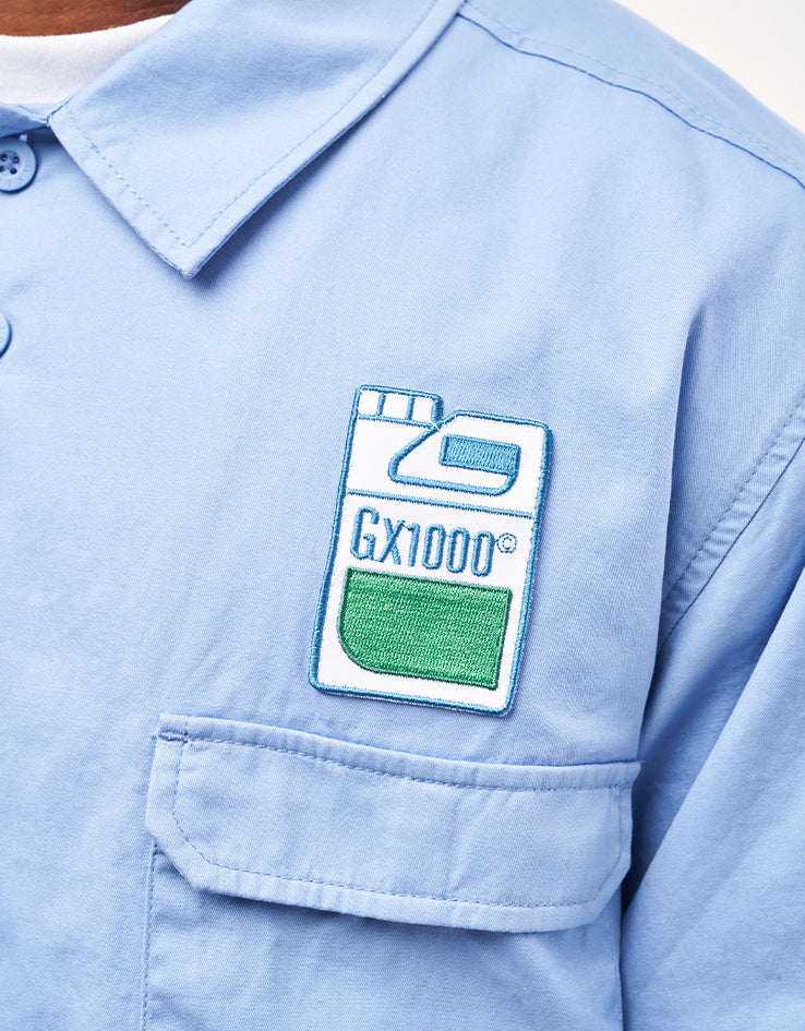 GX1000 Fertilizer S/S Button Down Shirt - Light Blue