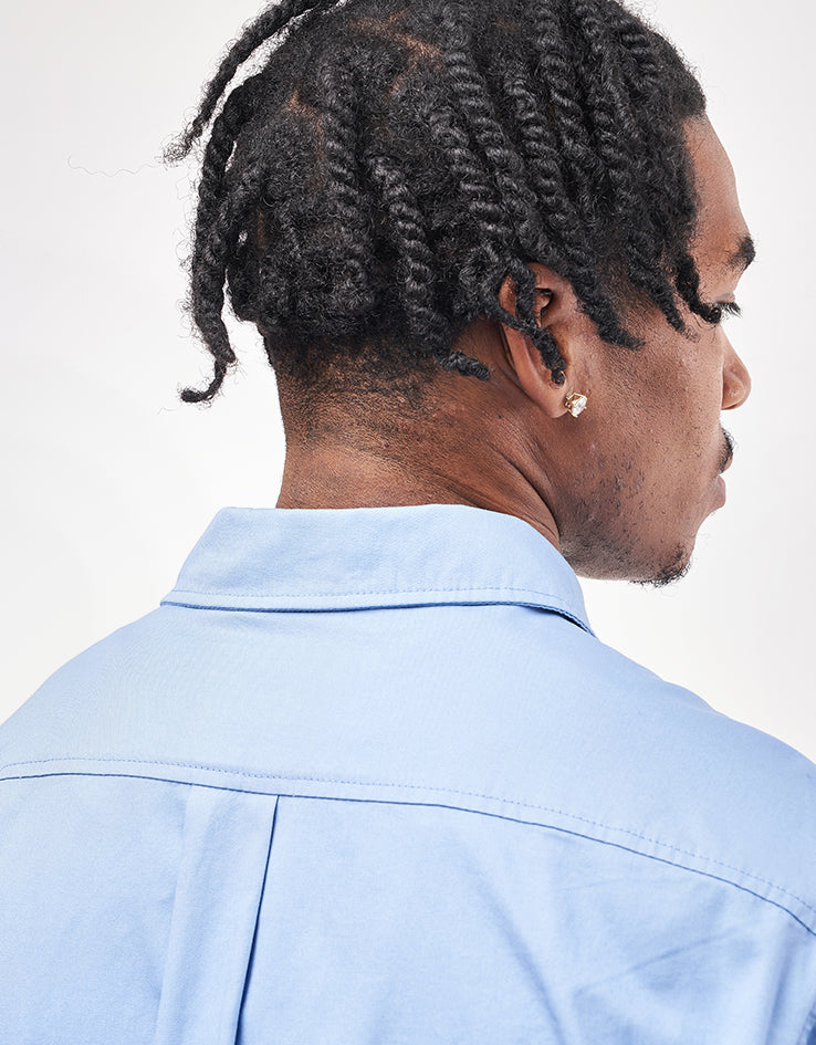 GX1000 Fertilizer S/S Button Down Shirt - Light Blue