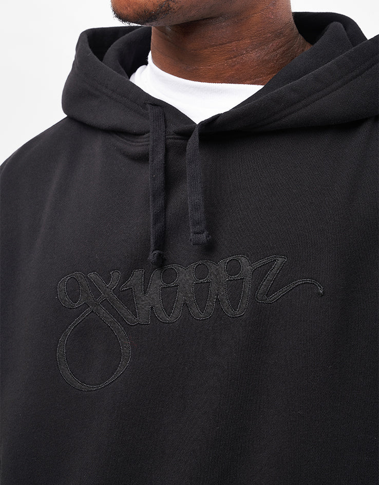 GX1000 Script Pullover Hoodie - Black