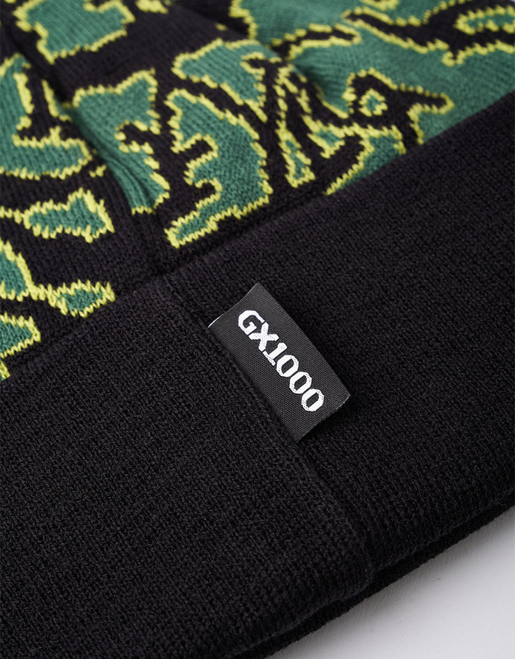GX1000 Argon Beanie - Black/Green