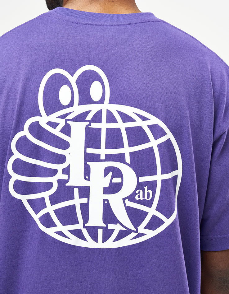 Last Resort Atlas Monogram T-Shirt - Heliotrope/White