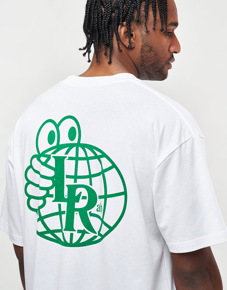 Last Resort Atlas Monogram T-Shirt - White/Kelly Green