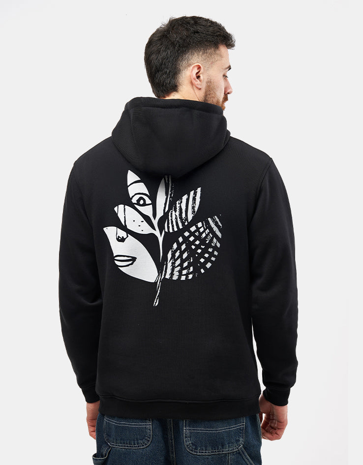 Magenta Femme Pullover Hoodie - Black