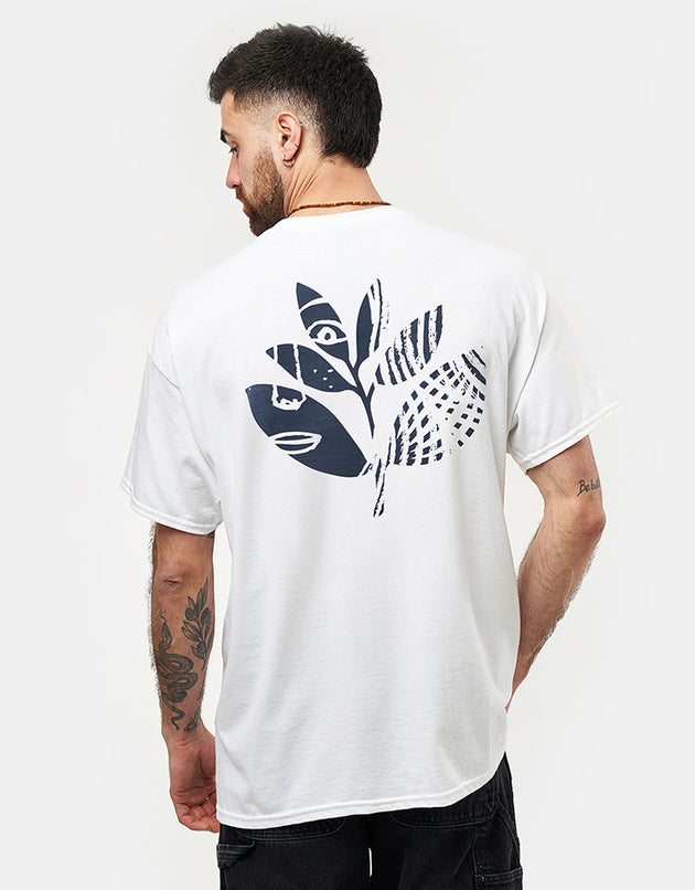 Magenta Femme T-Shirt - White