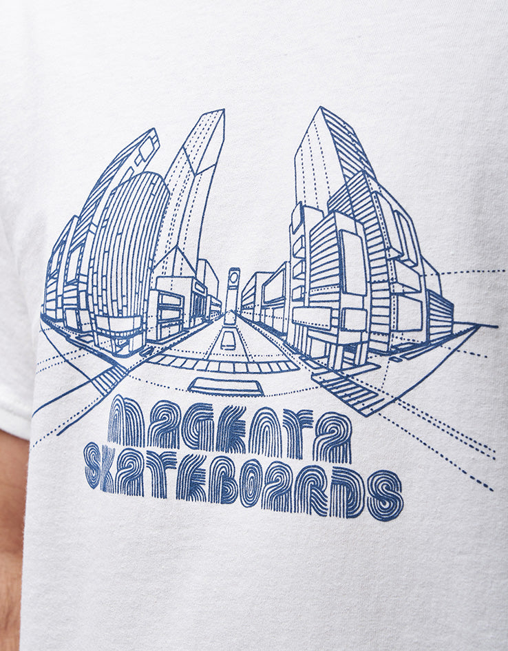 Magenta 3D T-Shirt - White