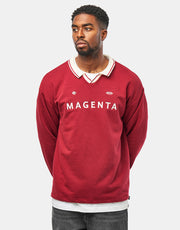 Magenta Rimet Polo Shirt - Burgundy