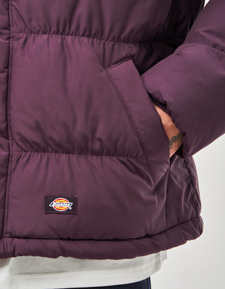 Dickies Scobey Puffer Jacket - Plum Perfect