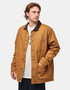 Dickies High Pile Fleece Lined Chore Jacket - Stonewashed Brown Duck