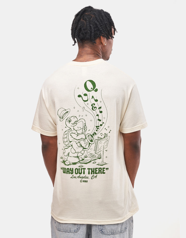 The Quiet Life Turtle Music T-Shirt - Cream