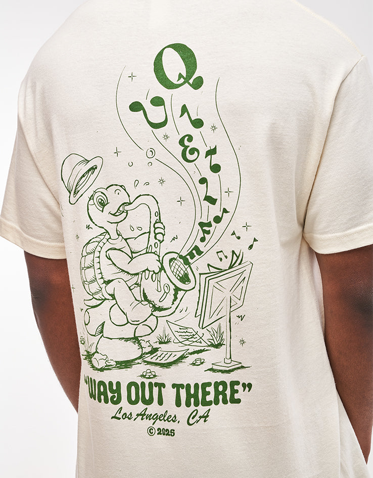 The Quiet Life Turtle Music T-Shirt - Cream