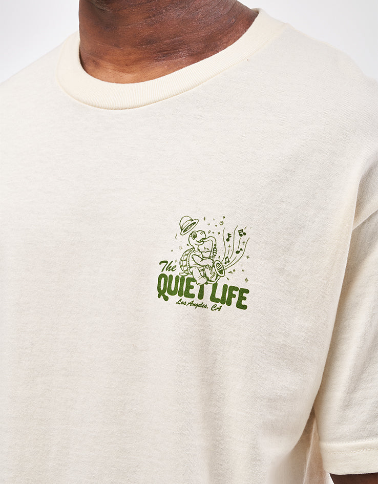 The Quiet Life Turtle Music T-Shirt - Cream