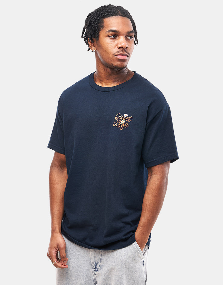 The Quiet Life Floral T-Shirt - Navy