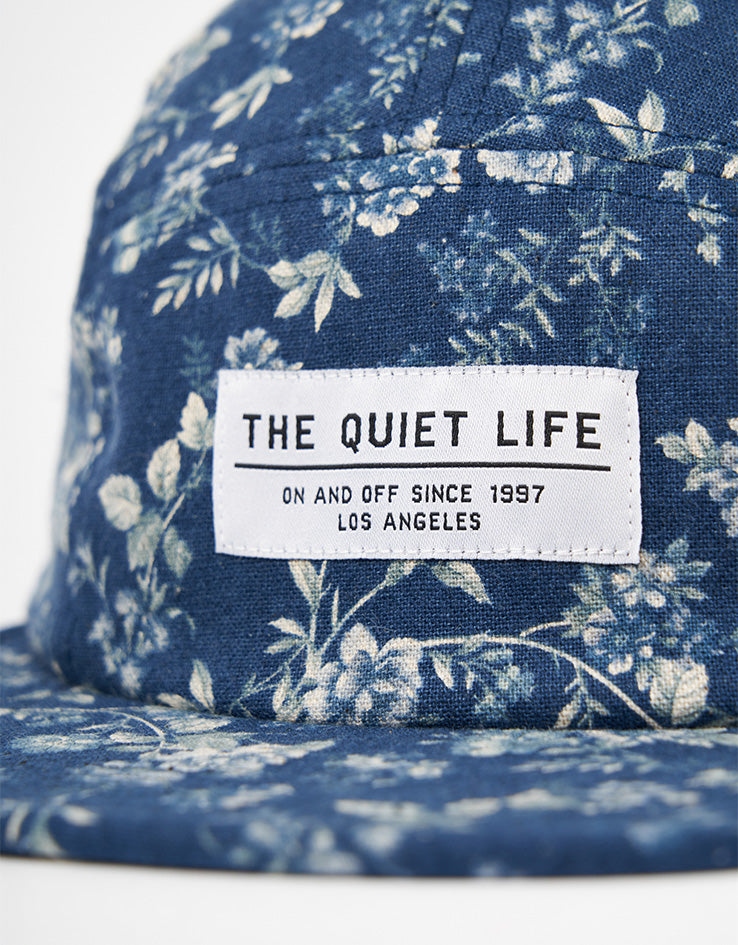 The Quiet Life Blue Flowers 5 Panel Cap - Blue
