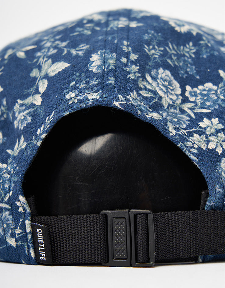 The Quiet Life Blue Flowers 5 Panel Cap - Blue