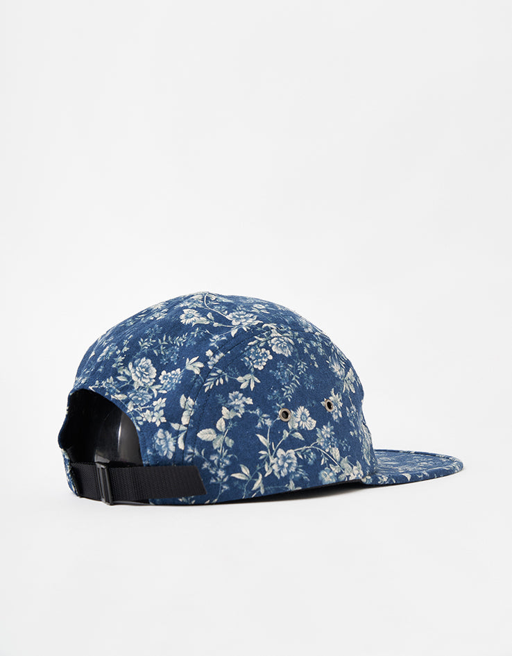 The Quiet Life Blue Flowers 5 Panel Cap - Blue
