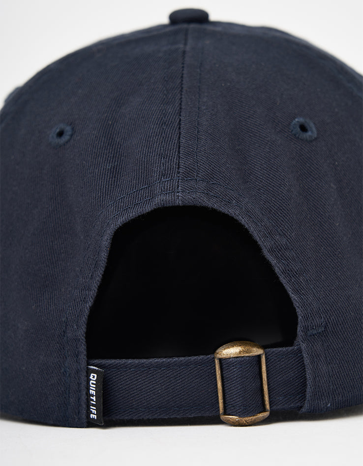 The Quiet Life Floral Script Dad Cap - Navy