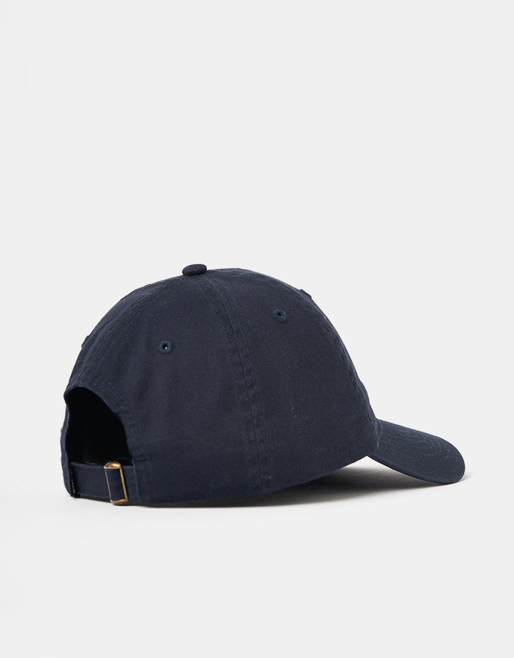 The Quiet Life Floral Script Dad Cap - Navy
