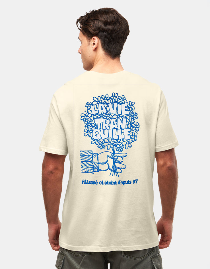 The Quiet Life La Vie Tranquille Bouquet T-Shirt - Cream