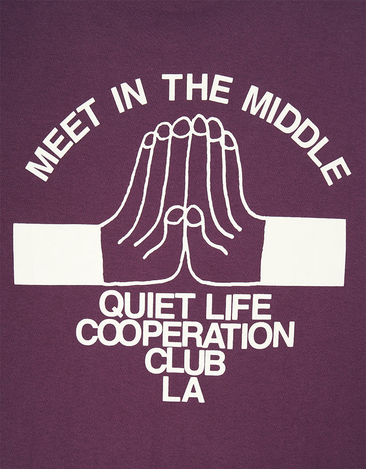 The Quiet Life Cooperation Club T-Shirt - Eggplant