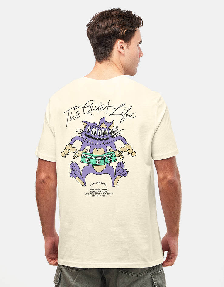 The Quiet Life Shakey Cat T-Shirt - Cream