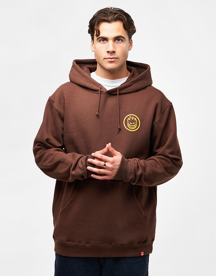 Spitfire Classic Swirl Pullover Hoodie - Brown/Gold