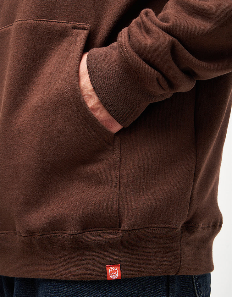 Spitfire Classic Swirl Pullover Hoodie - Brown/Gold