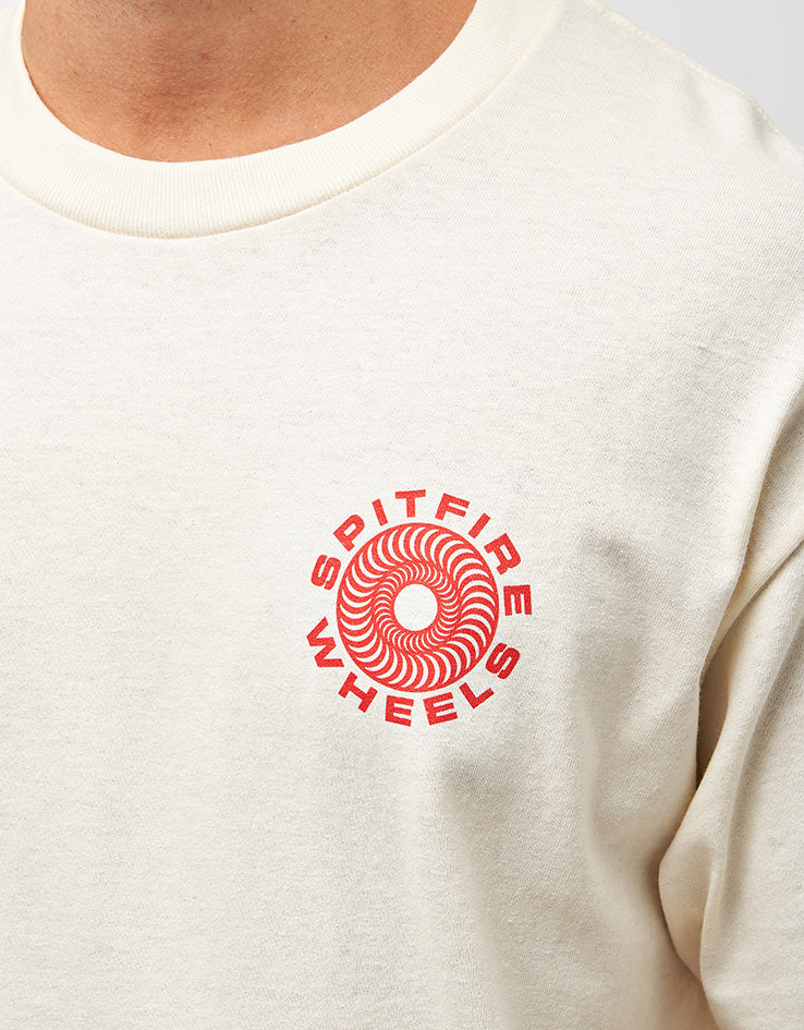 Spitfire Classic '87 Swirl Fill T-Shirt - Cream/Red/Black