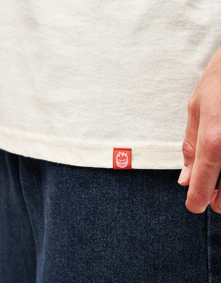 Spitfire Classic '87 Swirl Fill T-Shirt - Cream/Red/Black