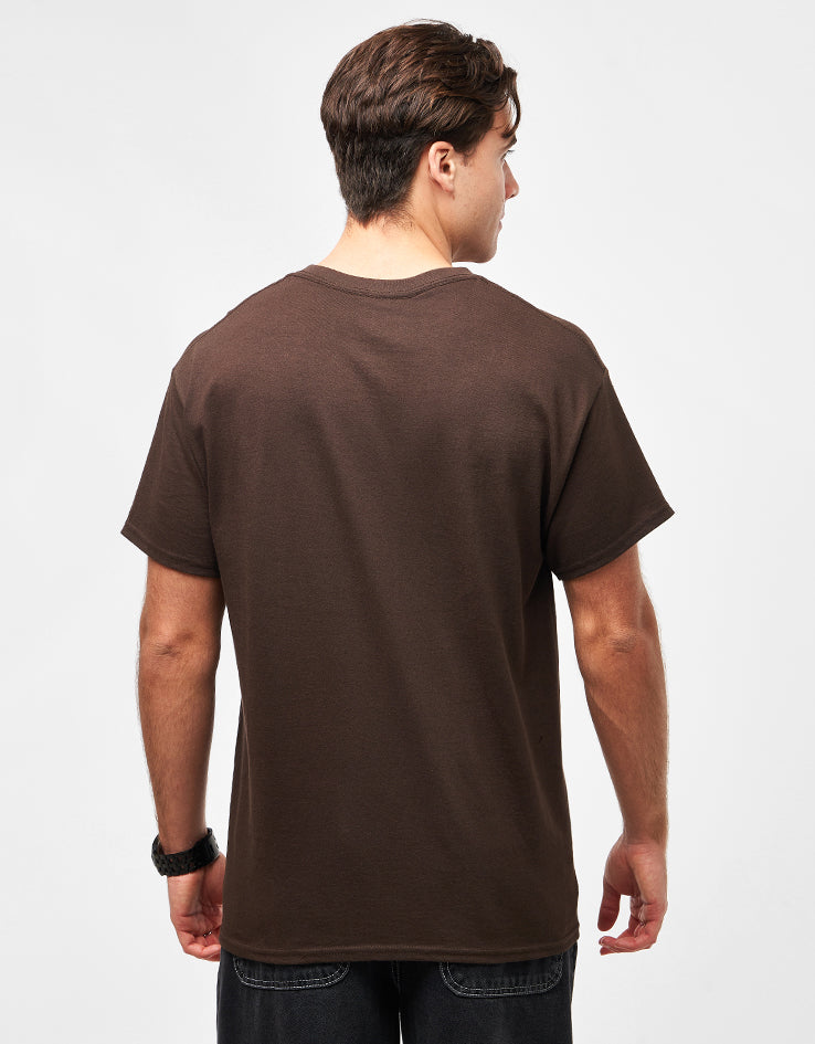 Krooked Fire Bird T-Shirt - Dark Chocolate/Multi