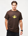 Krooked Fire Bird T-Shirt - Dark Chocolate/Multi