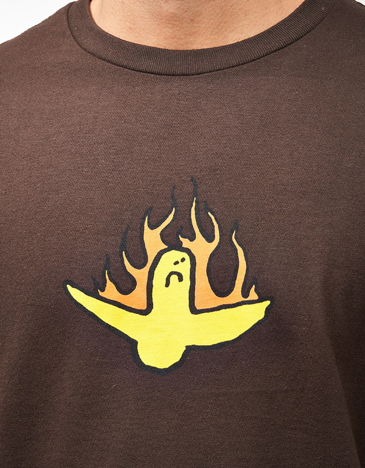 Krooked Fire Bird T-Shirt - Dark Chocolate/Multi