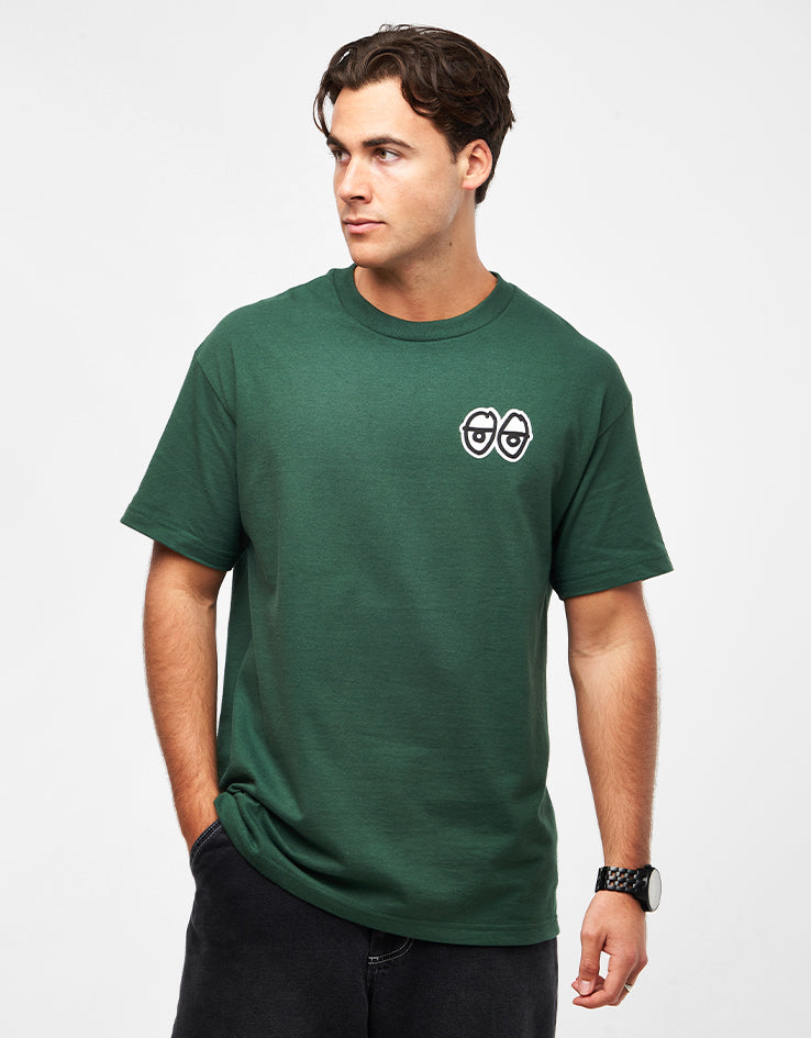 Krooked Strait Eyes T-Shirt - Forest/Black/White