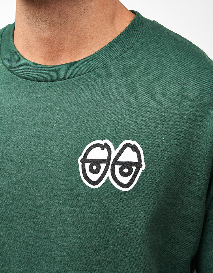 Krooked Strait Eyes T-Shirt - Forest/Black/White