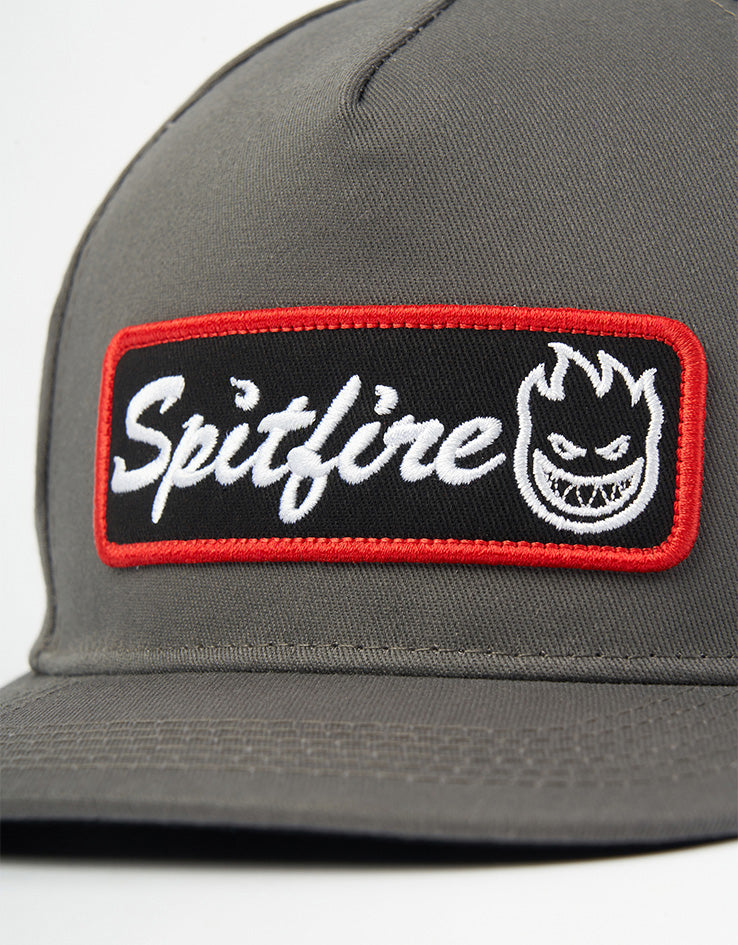 Spitfire Courier Patch Snapback Cap - Charcoal/Black