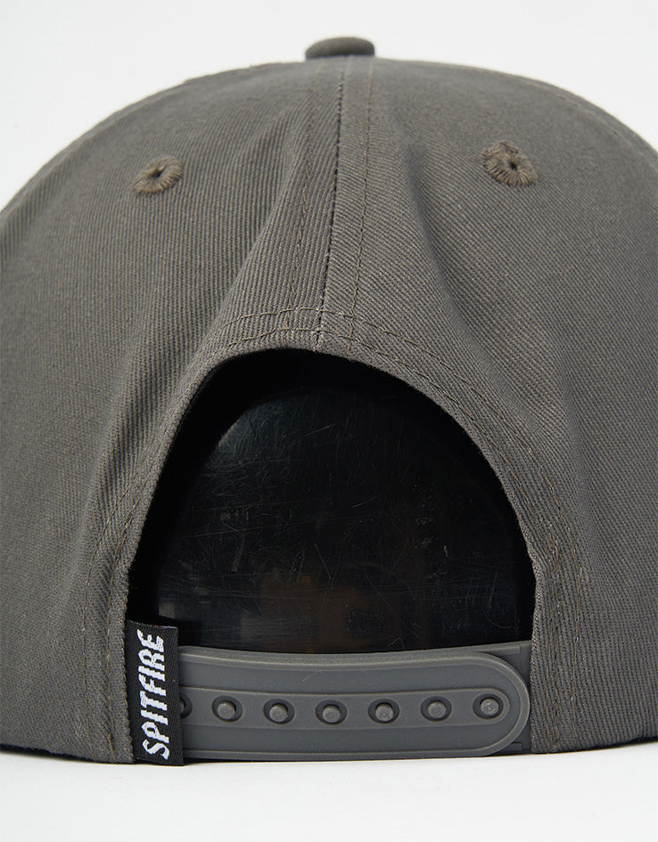 Spitfire Courier Patch Snapback Cap - Charcoal/Black