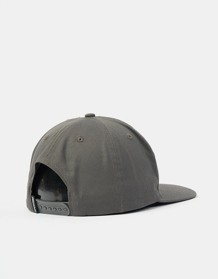 Spitfire Courier Patch Snapback Cap - Charcoal/Black