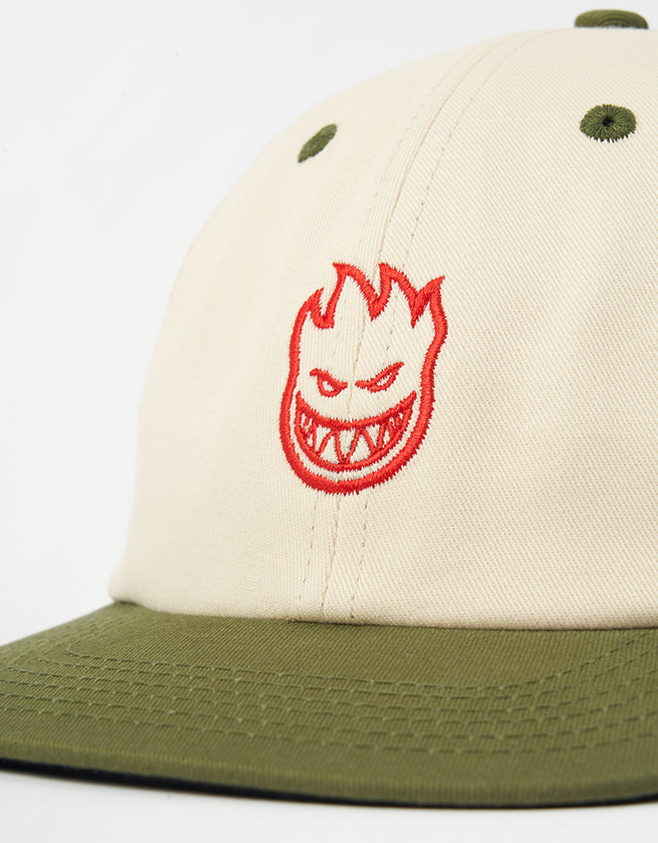 Spitfire Lil Bighead Strapback Cap - Natural/Olive/Red