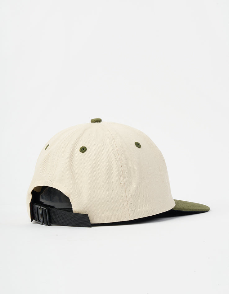 Spitfire Lil Bighead Strapback Cap - Natural/Olive/Red