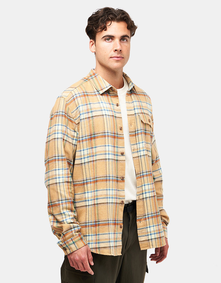 Patagonia Lightweight Fjord L/S Flannel Shirt - Daydream: Beeswax Tan