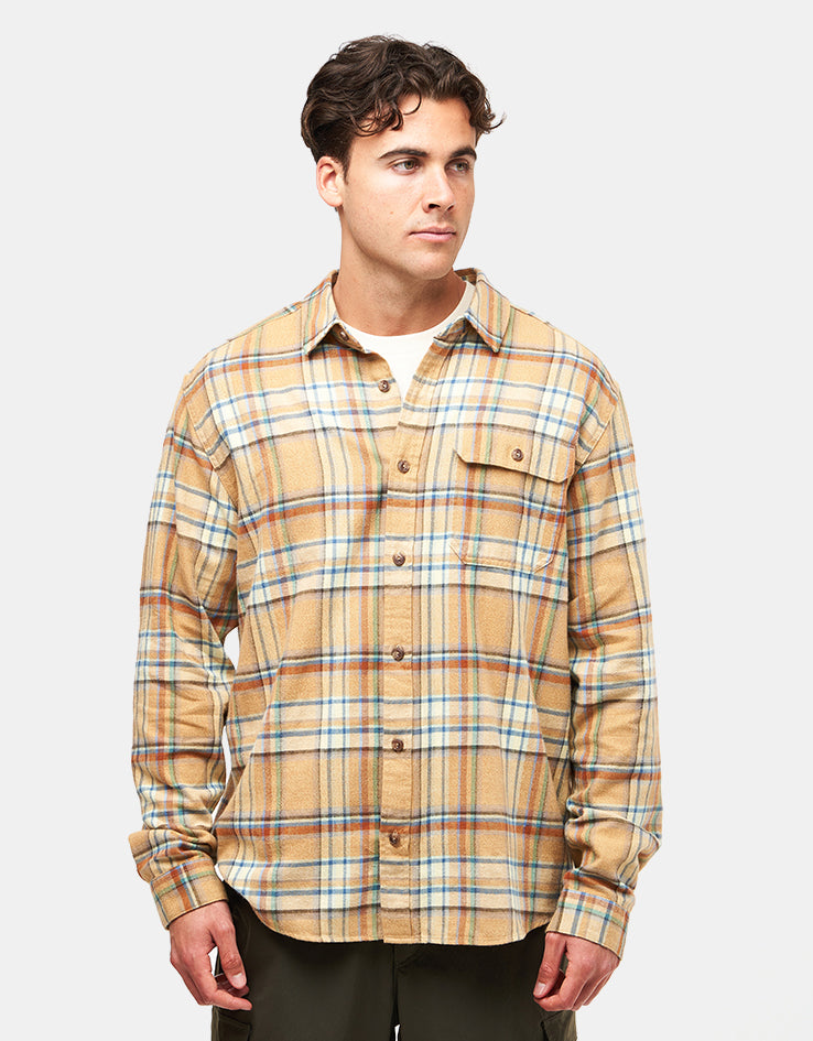 Patagonia Lightweight Fjord L/S Flannel Shirt - Daydream: Beeswax Tan