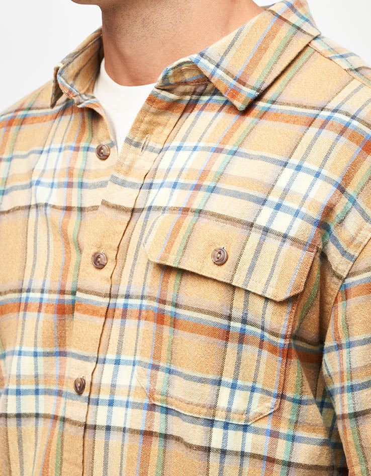 Patagonia Lightweight Fjord L/S Flannel Shirt - Daydream: Beeswax Tan