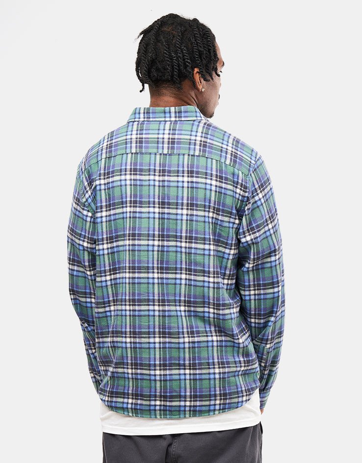 Patagonia Lightweight Fjord L/S Flannel Shirt - Nature Walk: Smolder Blue