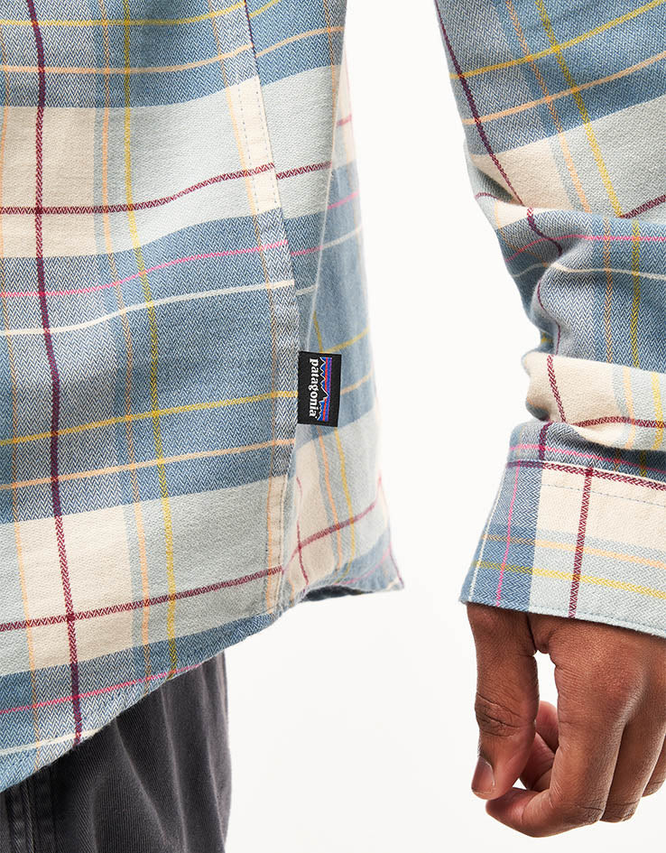 Patagonia Lightweight Fjord L/S Flannel Shirt - Raft: Still Blue