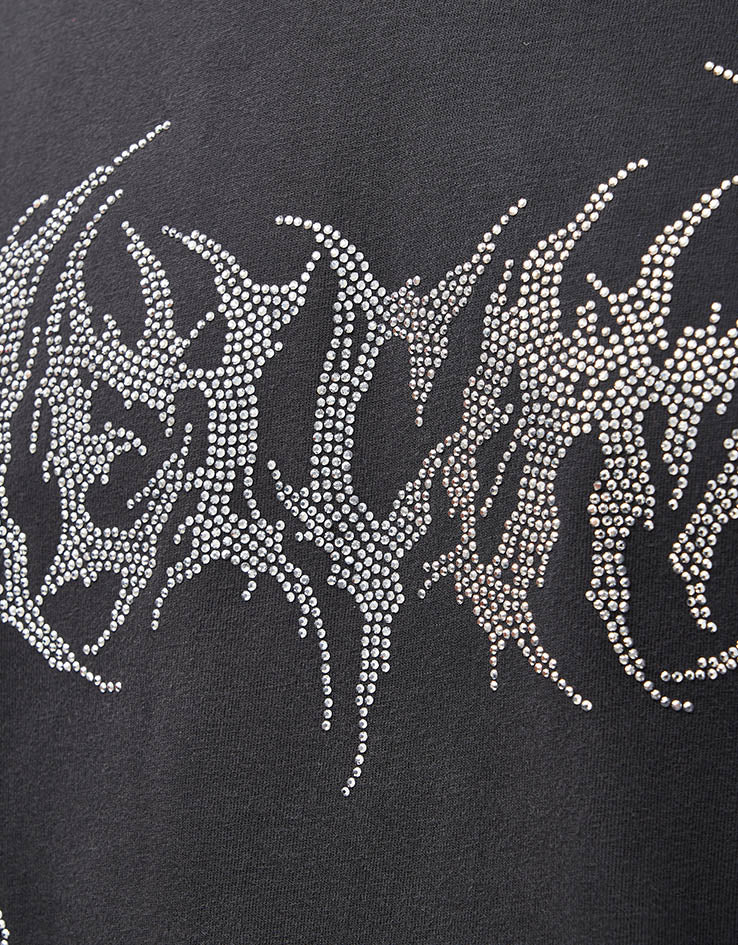 Welcome Glam Fang Garment-Dyed T-Shirt - Black