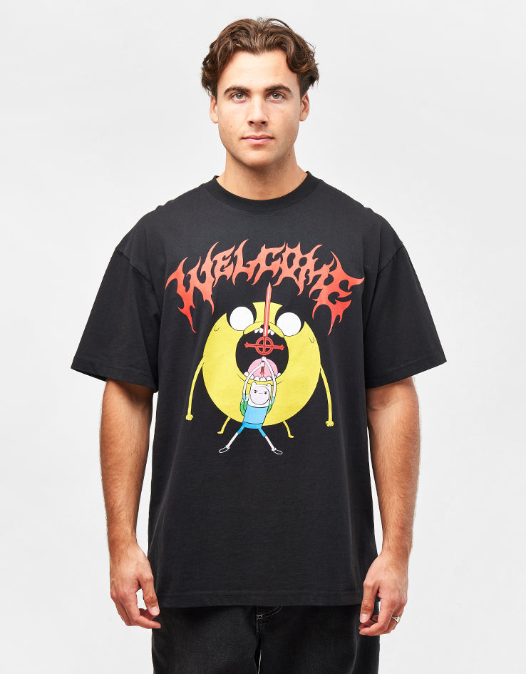 Welcome x Adventure Time Reality T-Shirt - Black