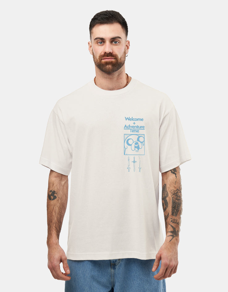 Welcome x Adventure Time Heart on T-Shirt - White