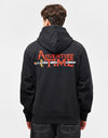 Welcome x Adventure Time Ricardio Embroidered Pigment-Dyed Pullover Hood  - Black
