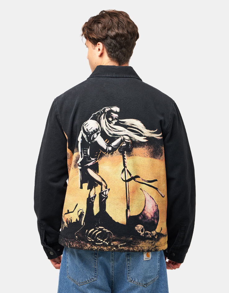 Welcome x Adventure Time Billy Canvas Zip Jacket - Black